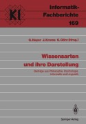 Cover-Bild zum Titel 'Wissensarten und ihre Darstellung' von ''