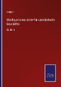 Cover-Bild zum Titel 'Oberbayerisches Archiv für vaterländische Geschichte' von 'Anonym'