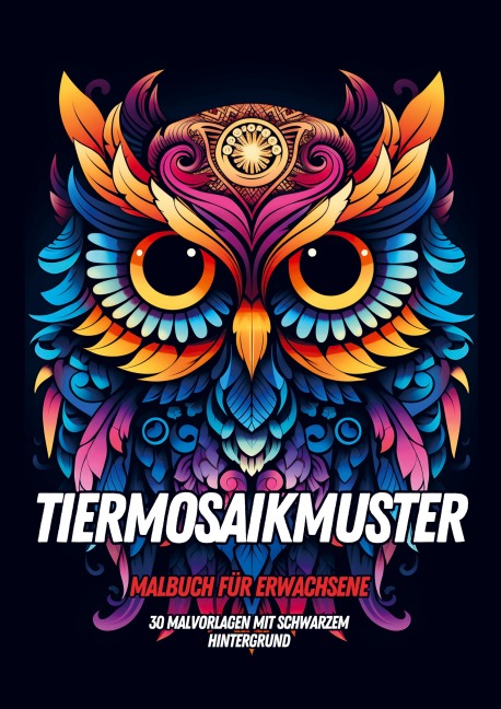 Malbuch für Erwachsene - Tiermosaikmuster - Malbücher für Erwachsene