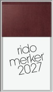 Cover-Bild zum Titel 'rido/idé 7035003277 Vormerkbuch Mod. Merker 2027 108×201 mm, Kunststoff, dunkelrot' von ''