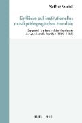 Einflüsse auf institutionelles musikpädagogisches Handeln - Matthias Goebel