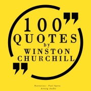 Cover-Bild zum Titel '100 quotes by Winston Churchill' von 'Winston Churchill'