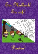 Cover-Bild zum Titel 'Ein Malbuch! So süß! Piraten!' von 'Bernhard Ludwig'