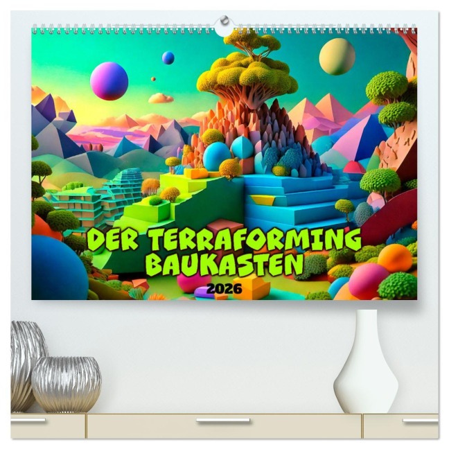 Der Terraforming-Baukasten (hochwertiger Premium Wandkalender 2026 DIN A2 quer), Kunstdruck in Hochglanz - Werner Braun