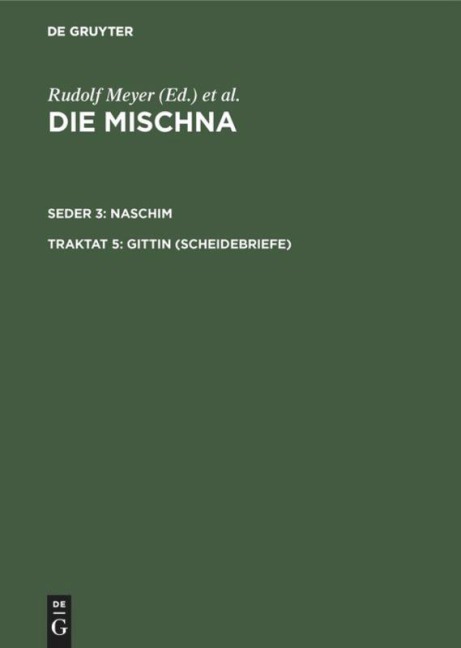 Gittin (Scheidebriefe) - 