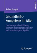 Cover-Bild zum Titel 'Gesundheitskompetenz im Alter' von 'Nadine Konopik'