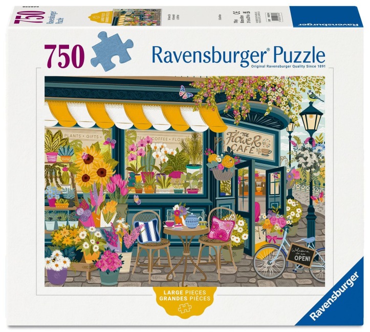 Erwachsenenpuzzle 750 Large Pieces - Im Blumencafé - 