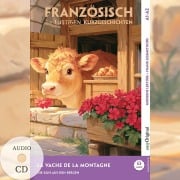 Cover-Bild zum Titel 'La Vache de la Montagne - Französisch lernen mit lustigen Kurzgeschichten A1-A2 (+ Audio-CD)' von 'Gaëlle Chassagne'