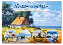 Cover-Bild zum Titel 'Landleben an der Ostsee - Alte Zeiten zwischen Meer und Bodden (Wandkalender 2026 DIN A3 quer), CALVENDO Monatskalender' von 'Anja Frost'
