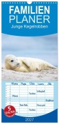 Cover-Bild zum Titel 'Familienplaner 2027 - Junge Kegelrobben mit 5 Spalten (Wandkalender, 21 x 45 cm) CALVENDO' von 'David Oberholzer - www. davidoberholzer. ch'