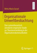 Cover-Bild zum Titel 'Organisationale Umweltbeobachtung' von 'Britta Maria Gossel'