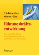 Cover-Bild zum Titel 'Führungskräfteentwicklung' von 'Claus D. Eck, Klaus Götz, Andrea Küttner, Jana Leidenfrost'