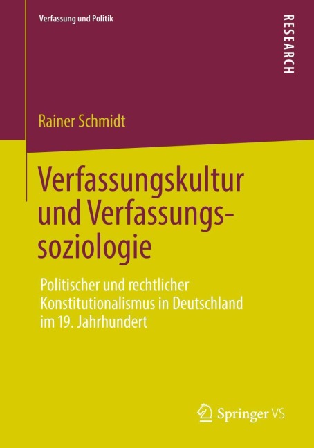 Verfassungskultur und Verfassungssoziologie - Rainer Schmidt