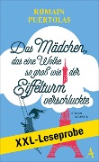 Cover-Bild zum Titel 'XXL-LESEPROBE: Puértolas - Das Mädchen, das eine Wolke so groß wie der Eiffelturm verschluckte' von 'Romain Puértolas'