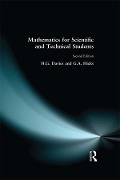 Cover-Bild zum Titel 'Mathematics for Scientific and Technical Students' von 'H. Davies, G. A. Hicks, H. G. Davies'