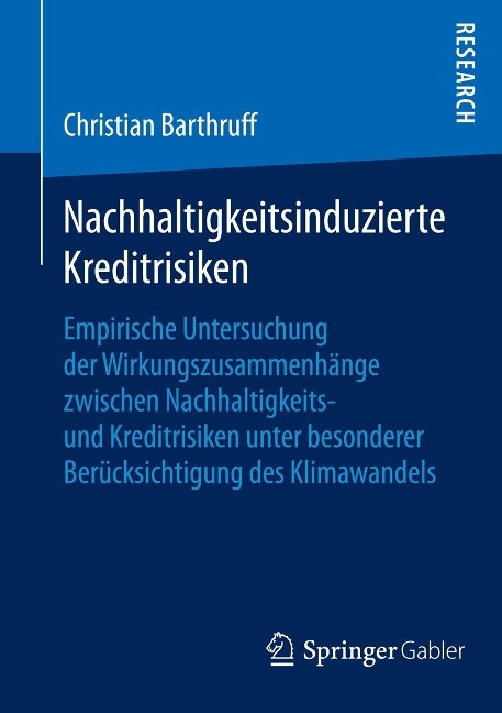 Nachhaltigkeitsinduzierte Kreditrisiken - Christian Barthruff