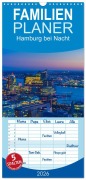 Cover-Bild zum Titel 'Familienplaner 2026 - Hamburg bei Nacht mit 5 Spalten (Wandkalender, 21 x 45 cm) CALVENDO' von 'Dirk Peddinghaus'