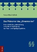 Cover-Bild zum Titel 'Das Phänomen des "Ehrenmordes"' von 'Senan Elyafi-Schulz'