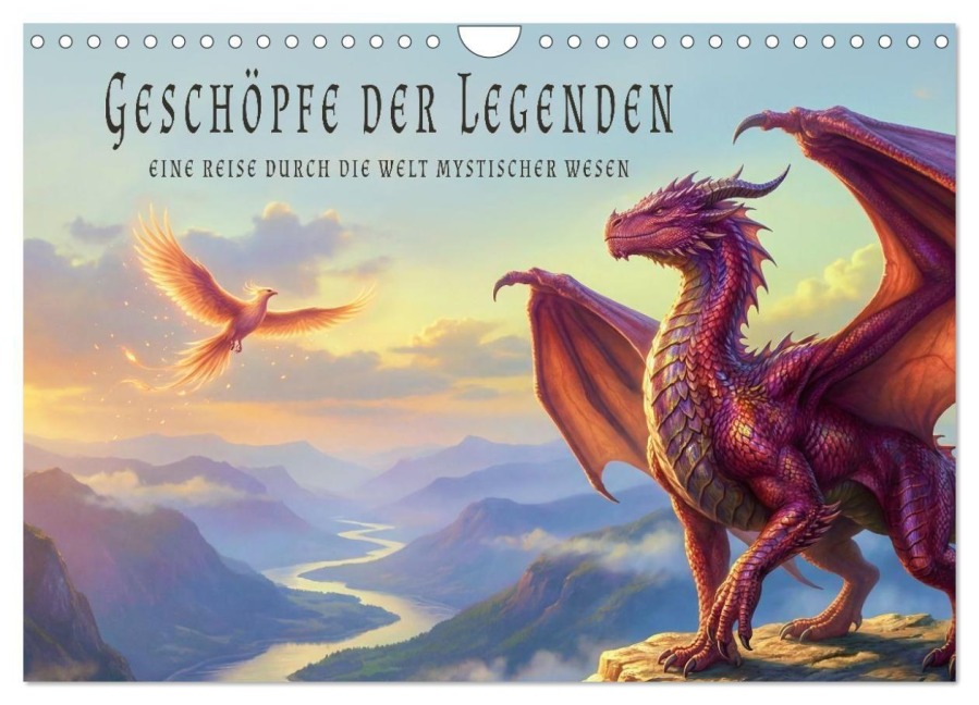 Geschöpfe der Legenden - Eine Reise durch die Welt mystischer Wesen (Wandkalender 2027 DIN A4 quer), CALVENDO Monatskalender - Stefan Berger