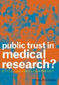 Cover-Bild zum Titel 'Public Trust in Medical Research?' von 'Philip Cheung, S. H. Lee'