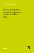 Cover-Bild zum Titel 'Grundlage der gesamten Wissenschaftslehre' von 'Johann Gottlieb Fichte'