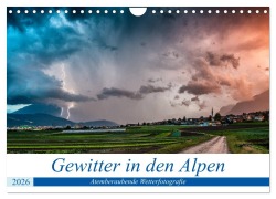 Cover-Bild zum Titel 'Gewitter in den Alpen (Wandkalender 2026 DIN A4 quer), CALVENDO Monatskalender' von 'Danijel Jovanovic'