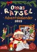 Cover-Bild zum Titel 'Omas Rätsel Adventskalender 2025' von 'Rätsel Werft'