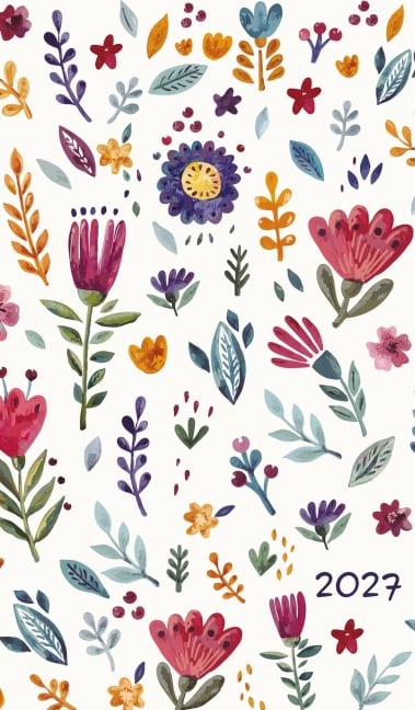 Taschenkalender Youngtimer Flowers 2027 - 