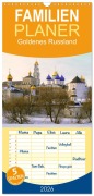 Cover-Bild zum Titel 'Familienplaner 2026 - Goldenes Russland mit 5 Spalten (Wandkalender, 21 x 45 cm) CALVENDO' von 'Sergej Henze'