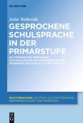 Cover-Bild zum Titel 'Gesprochene Schulsprache in der Primarstufe' von 'Julia Webersik'