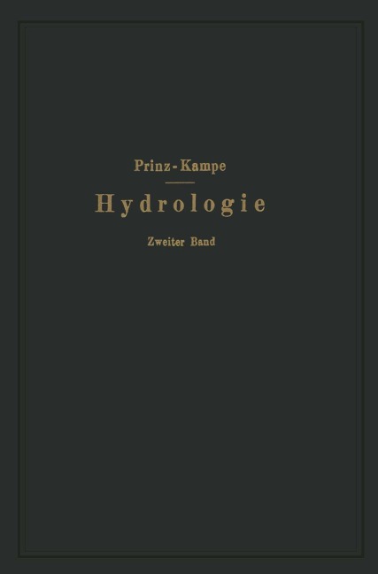 Handbuch der Hydrologie - Robert Kampe, Emil Prinz