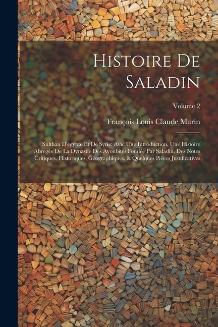 Histoire De Saladin: Sulthan D'egypte Et De Syrie: Avic Une Introduction, Une Histoire Abregée De La Dynastie Des Ayoubites Fondée Par Sala - François Louis Claude Marin