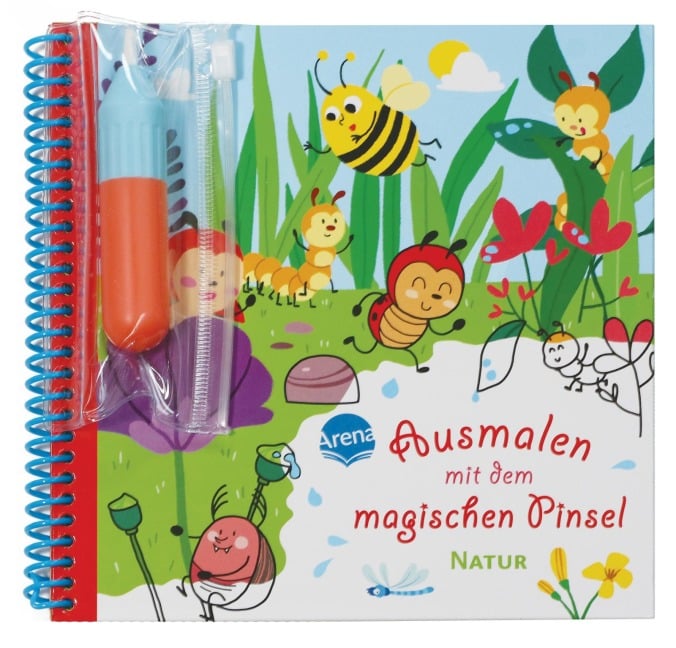 Ausmalen mit dem magischen Pinsel. Natur - 