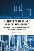 Cover-Bild zum Titel 'Business Conformance in Sport Management' von 'Petter Gottschalk'