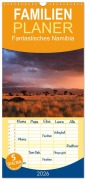 Cover-Bild zum Titel 'Familienplaner 2026 - Fantastisches Namibia mit 5 Spalten (Wandkalender, 21 x 45 cm) CALVENDO' von 'Michael Voß'