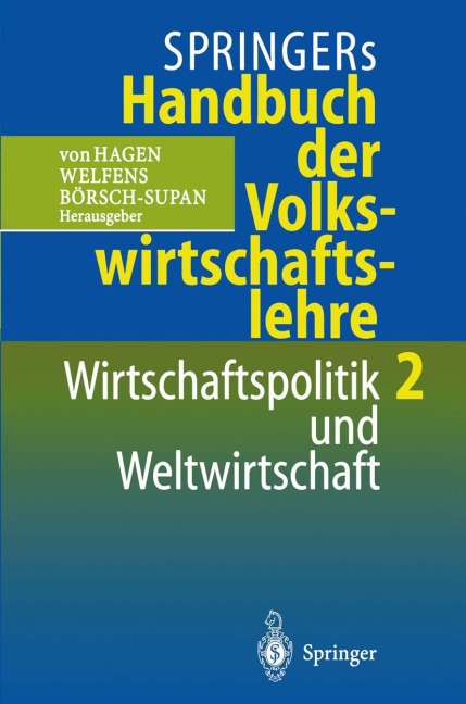 Springers Handbuch der Volkswirtschaftslehre 2 - 