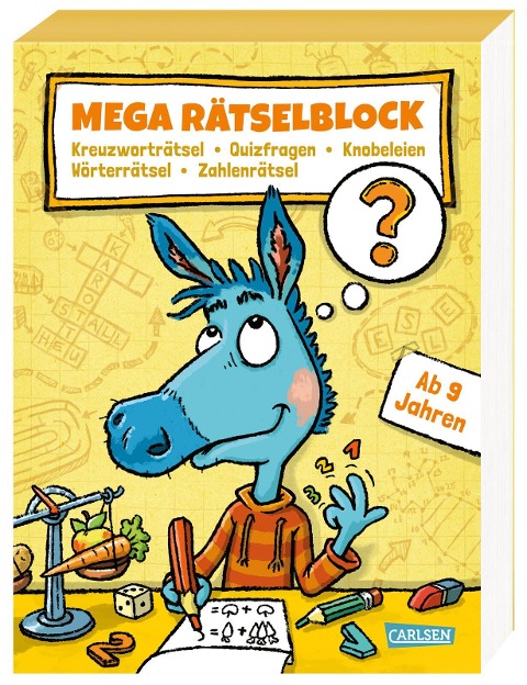 Mega Rätselblock - Kreuzworträtsel, Quizfragen, Knobeleien, Wörterrätsel, Zahlenrätsel - Lucia Fischer