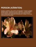 Cover-Bild zum Titel 'Person (Kärnten)' von ''
