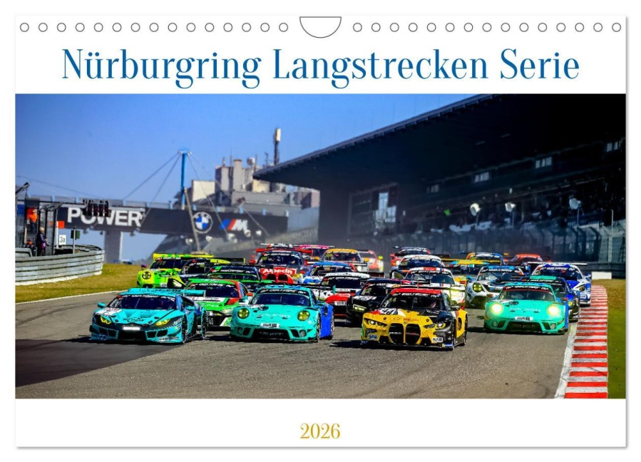 Nüburgring Langstrecken Serie 2026 (Wandkalender 2026 DIN A4 quer), CALVENDO Monatskalender - Felix Töllich