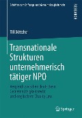 Transnationale Strukturen unternehmerisch tätiger NPO - Till Böttcher