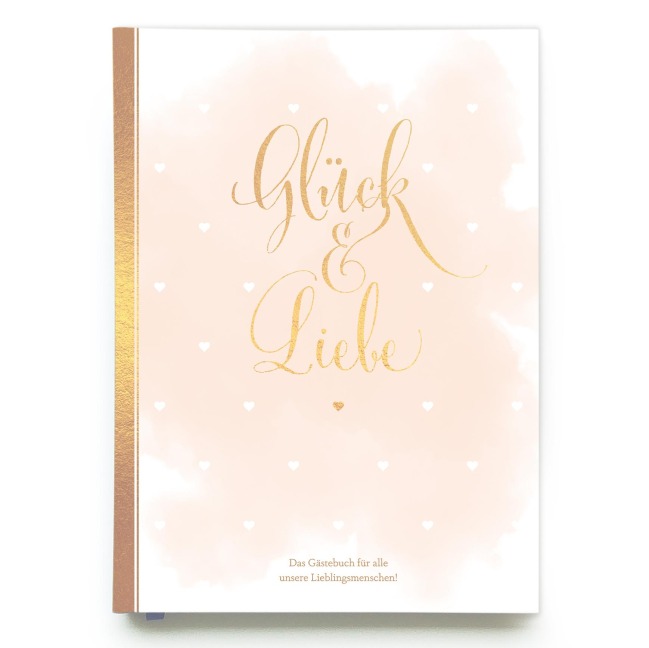Gästebuch Hochzeit in Gold| Hochzeitsbuch für Gäste mit Gold-Veredelung | Hardcover, 128 Seiten mit Leseband | Gästebuch Hochzeit mit Fragen - Sophie Heisenberg