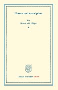 Cover-Bild zum Titel 'Nexum und mancipium.' von 'Heinrich H. Pflüger'