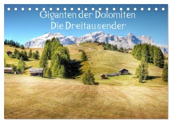 Cover-Bild zum Titel 'Giganten der Dolomiten - Die Dreitausender (Tischkalender 2026 DIN A5 quer), CALVENDO Monatskalender' von 'Kordula Uwe Vahle'