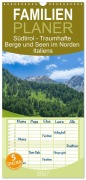 Cover-Bild zum Titel 'Familienplaner 2027 - Südtirol - Traumhafte Berge und Seen im Norden Italiens mit 5 Spalten (Wandkalender, 21 x 45 cm) CALVENDO' von 'Angela Rohde'