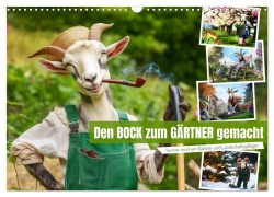 Cover-Bild zum Titel 'Den Bock zum Gärtner gemacht (Wandkalender 2026 DIN A3 quer), CALVENDO Monatskalender' von 'Sabine Löwer'