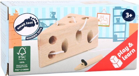 Fädelspiel Käse und Maus - 