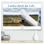 Cover-Bild zum Titel 'Lautlos durch die Luft - Faszination Segelfliegen (hochwertiger Premium Wandkalender 2026 DIN A2 quer), Kunstdruck in Hochglanz' von 'Hm Visual Treats'