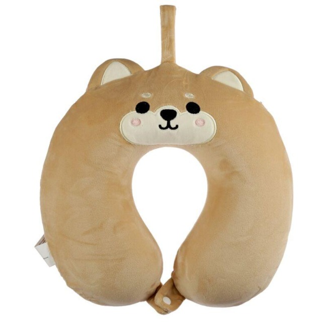 Relaxeazzz Plüsch Shiba Inu Hund Plüsch Reisekissen - 