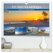 Cover-Bild zum Titel 'Ein Herz für Málaga (hochwertiger Premium Wandkalender 2026 DIN A2 quer), Kunstdruck in Hochglanz' von 'Christa Kramer'