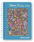 James Rizzi 2025 - Diary - Buchkalender - Taschenkalender - Kunstkalender - 16,5x21,6 - 